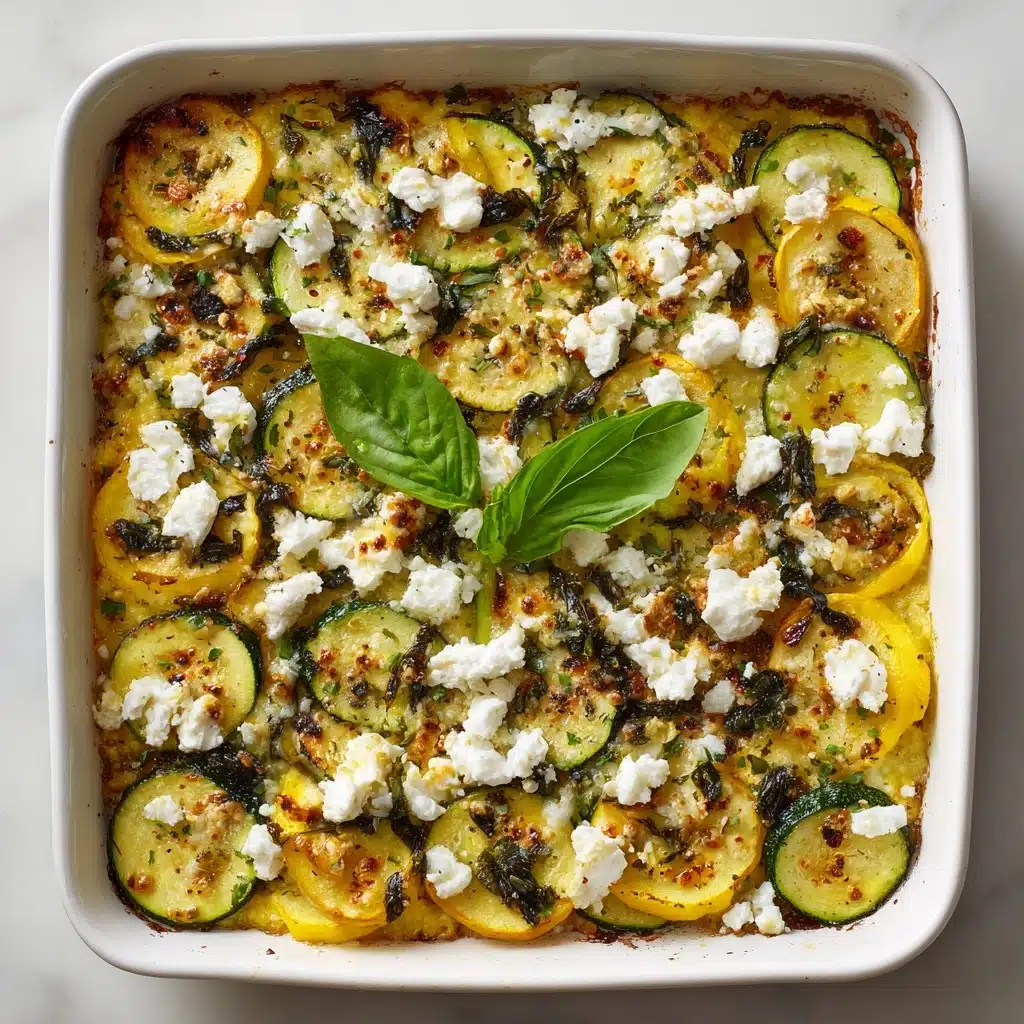 Baked Zucchini Spinach and Feta Casserole Recipe - Recipe Image