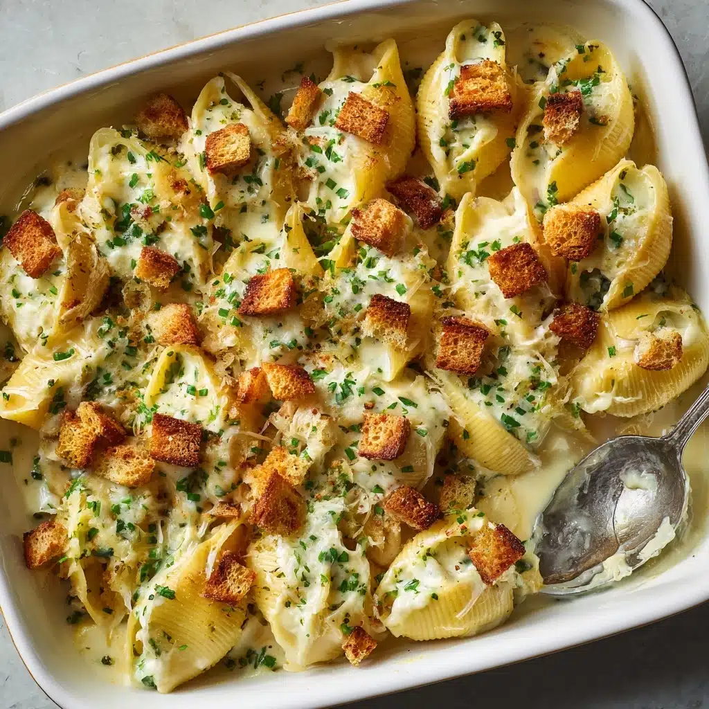 Leftover Thanksgiving Turkey Stuffed Shells Recipe - Recipe Image