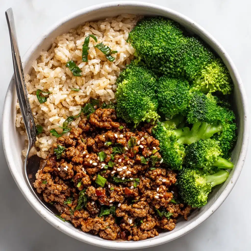Sweet & Spicy Ground Turkey & Broccoli Bowls Recipe - Recipe Image