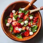 Summer Strawberry Caprese Salad Recipe