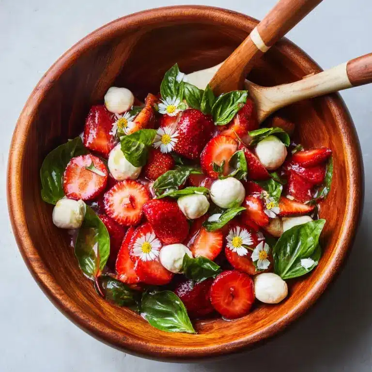 Summer Strawberry Caprese Salad Recipe