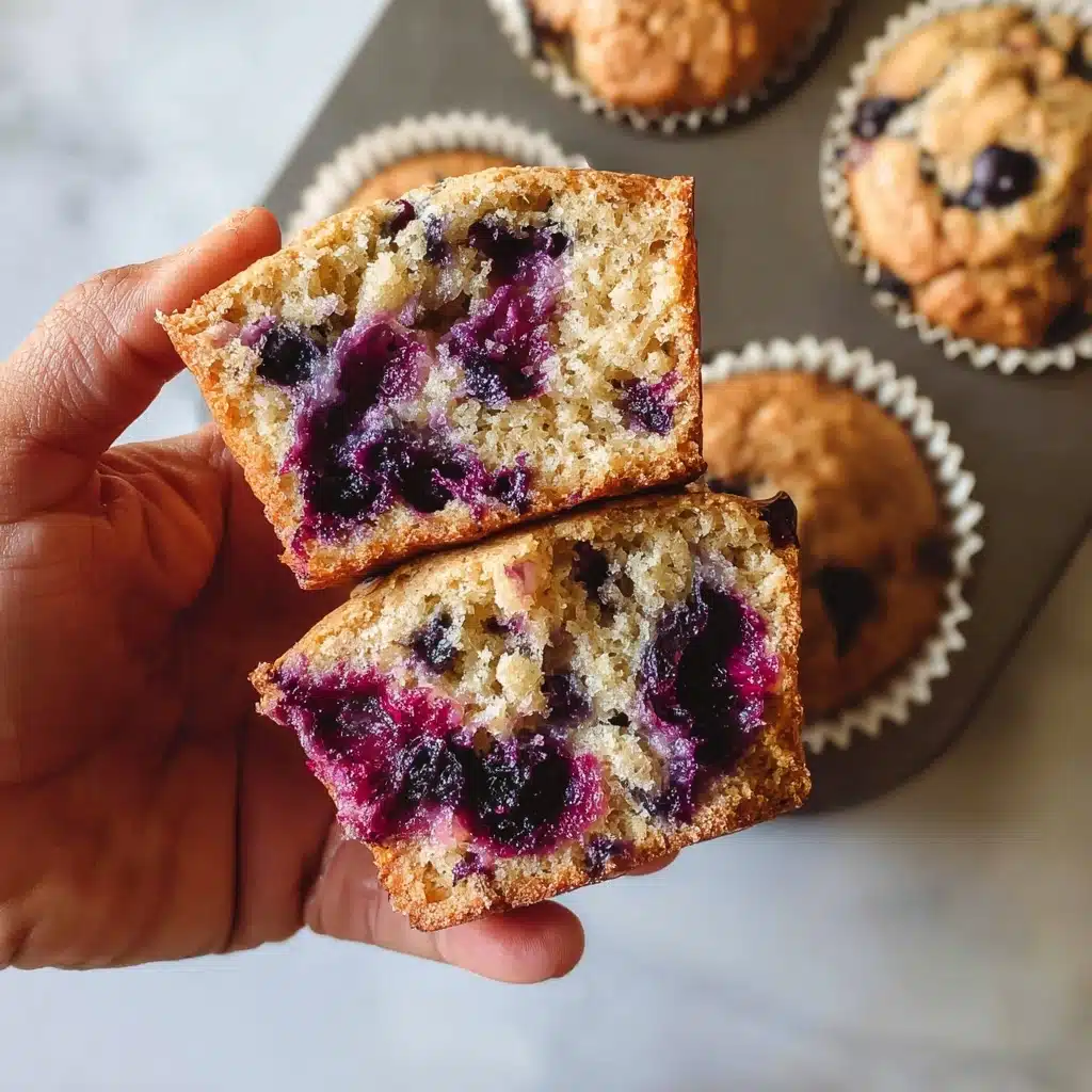 Cottage Cheese Blueberry Muffins Recipe - Recipe Image