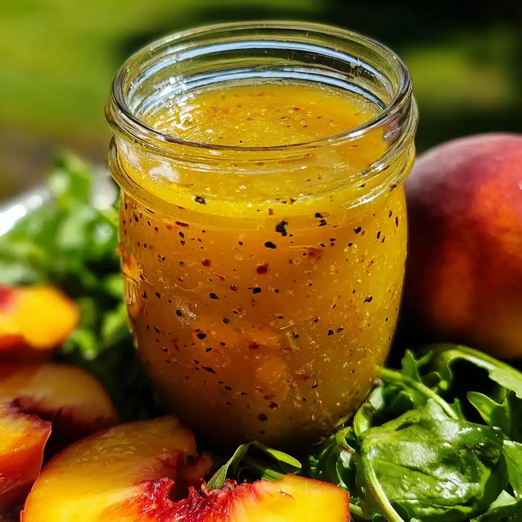 Peach Honey Dijon Balsamic Vinaigrette Recipe - Recipe Image