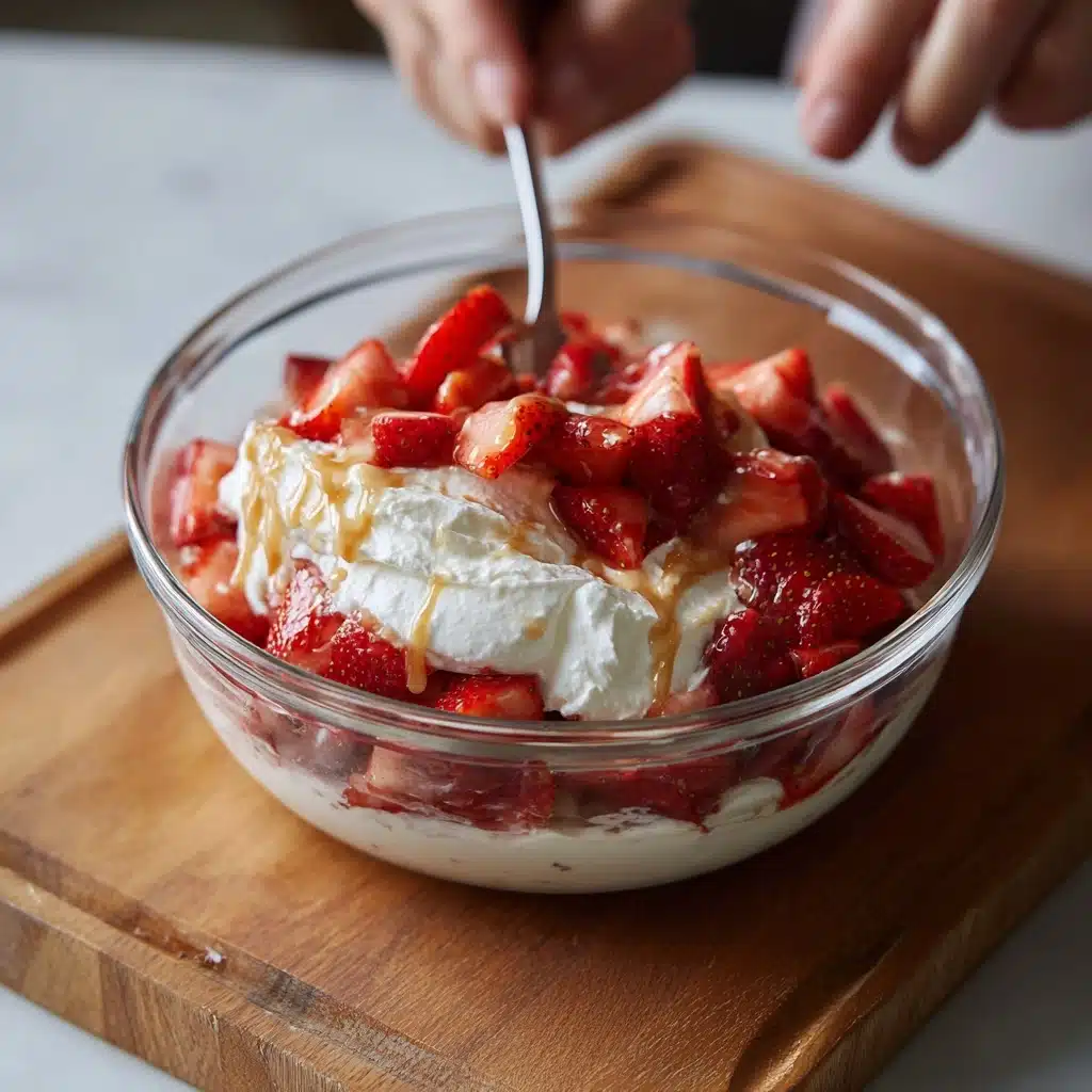 Strawberry Greek Frozen Yogurt Recipe - Recipe Image
