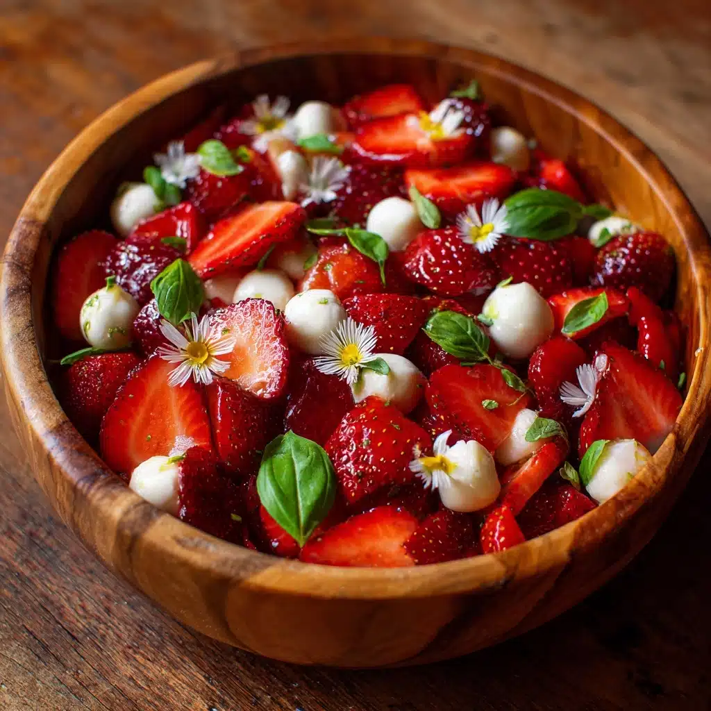 Summer Strawberry Caprese Salad Recipe - Recipe Image