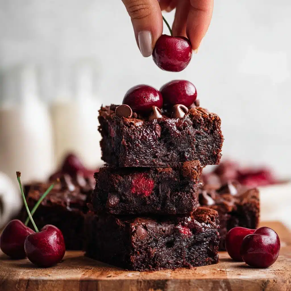 Roasted Chocolate Cherry Brownies Recipe - Recipe Image