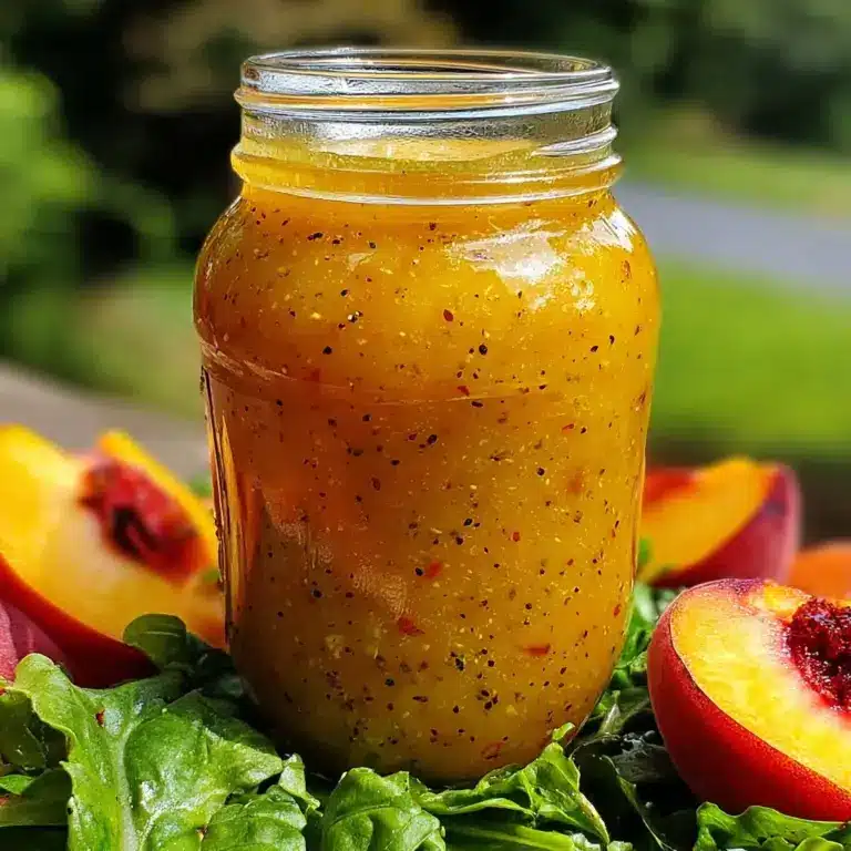 Peach Honey Dijon Balsamic Vinaigrette Recipe
