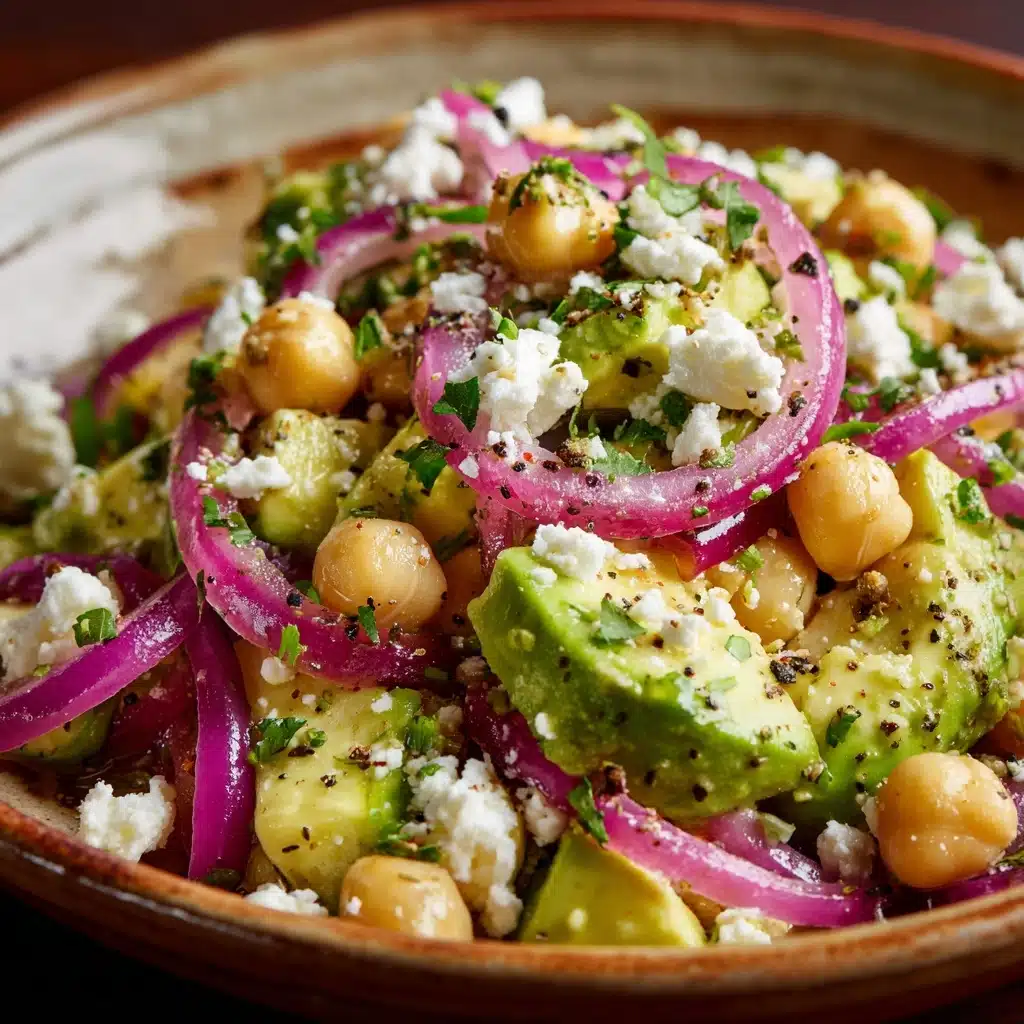 Chickpea Feta Avocado Salad Recipe - Recipe Image