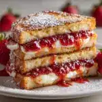 Fried Strawberry Cheesecake Sandwiches Recipe