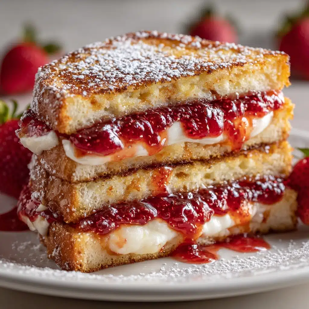 Fried Strawberry Cheesecake Sandwiches Recipe