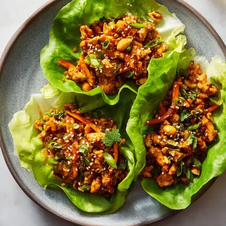 Thai Chicken Lettuce Wraps Recipe