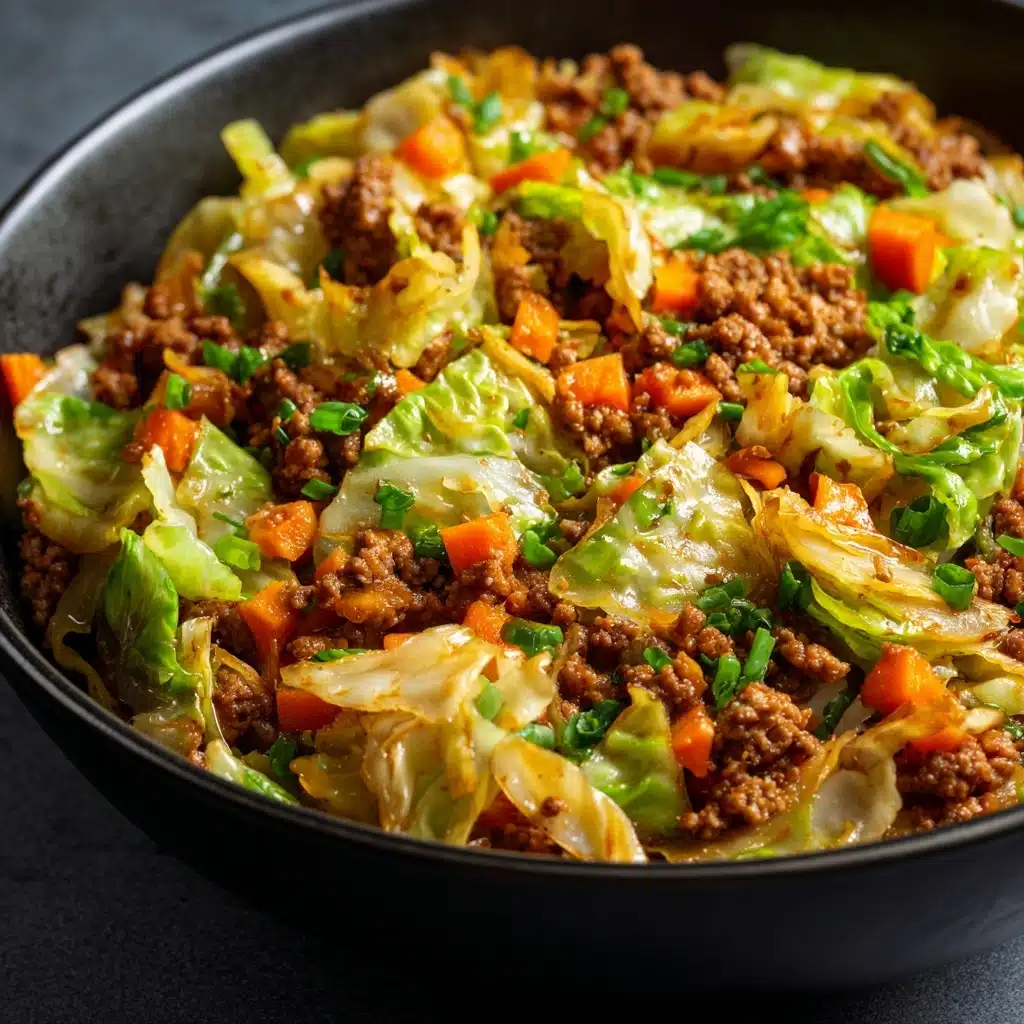 Chinese Ground Beef and Cabbage Stir-Fry Recipe