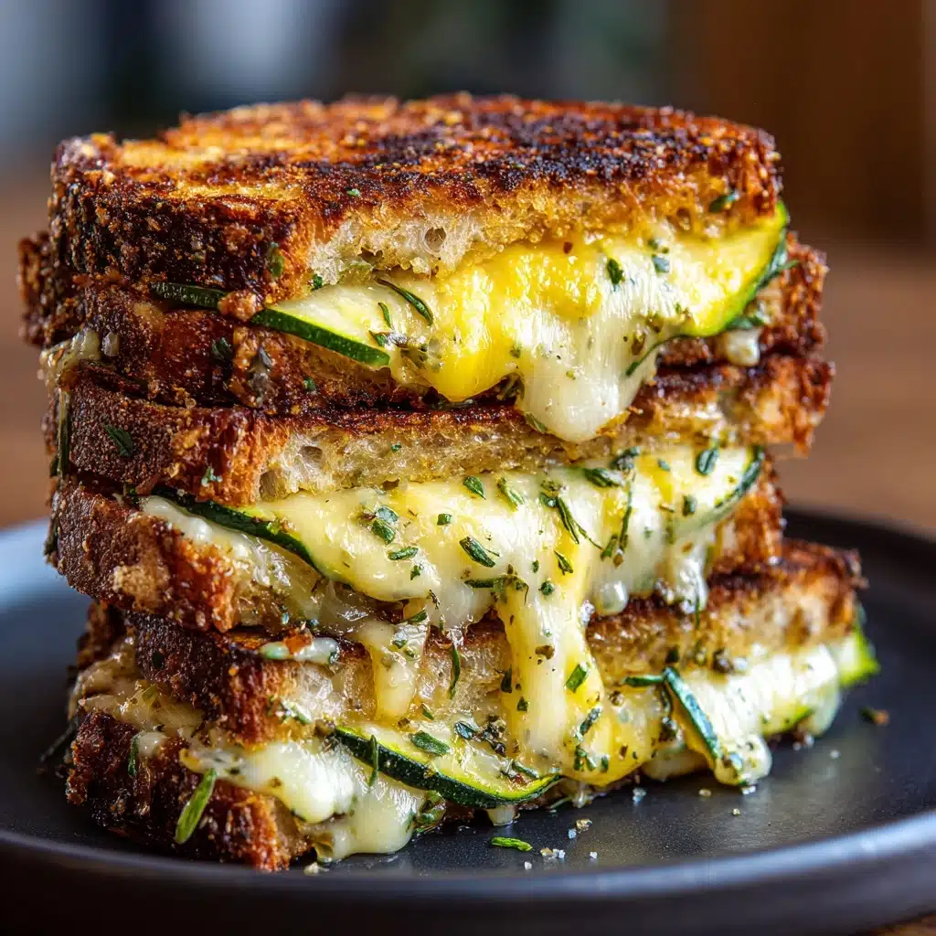 Zucchini Grilled Cheese: Irresistible Garlic Butter Recipe - Recipe Image