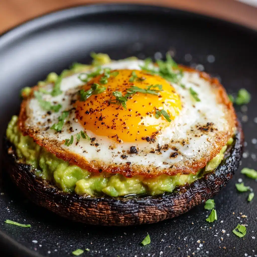 Avocado and Egg Stuffed Portobello Mushrooms Recipe - Recipe Image