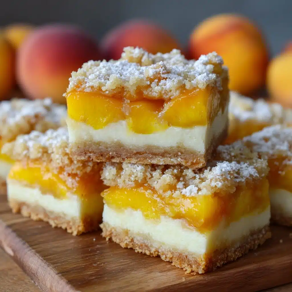 Heavenly Summer Peach Bars Recipe - Recipe Image