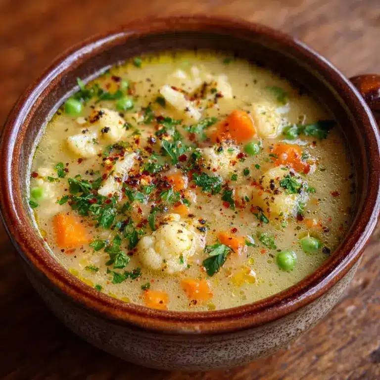 Mediterranean-Style Cauliflower Soup Recipe