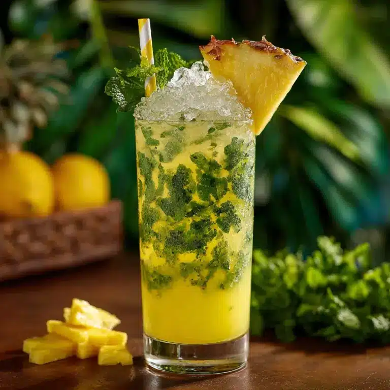 Refreshing Pineapple Coconut Mojito Mocktail Recipe