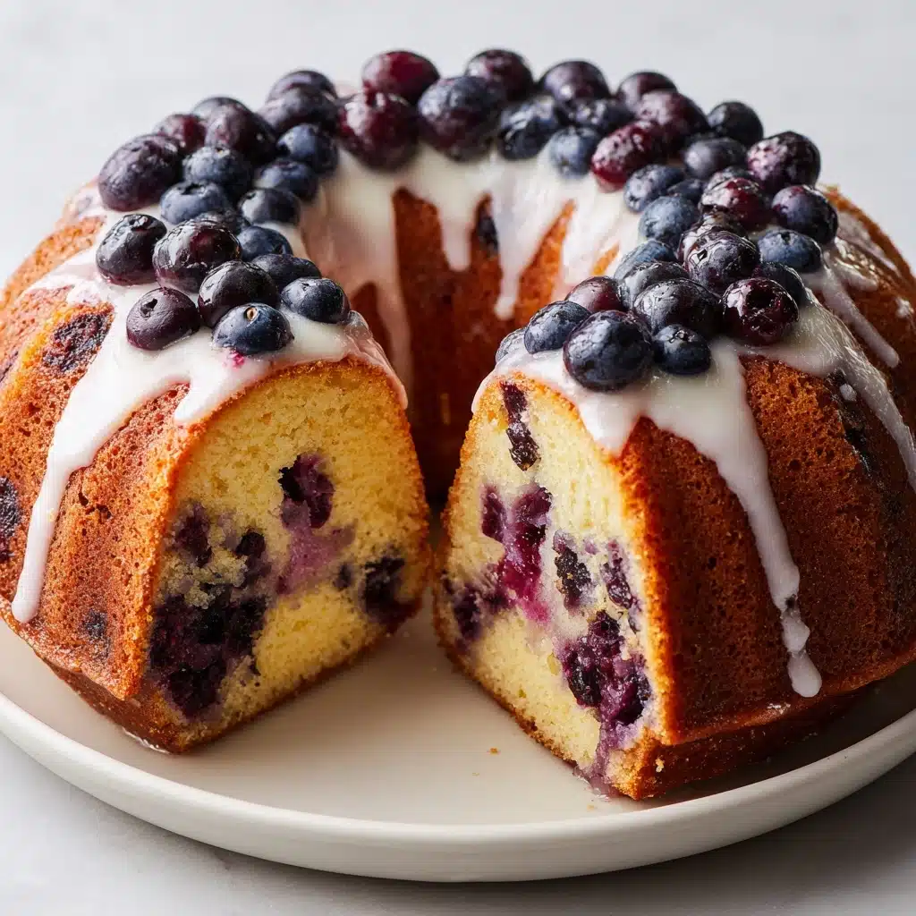 Healthy Blueberry Yogurt Cake (No Sugar, No Flour, Gluten-Free)