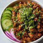 Spicy Keto Korean Beef with Cucumber Salad is Delightful Recipe
