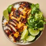 Sweet Chili Chicken Bowl with Coconut Lime Drizzle Recipe