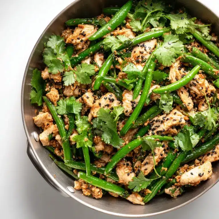 Asian Ground Turkey and Green Bean Stir Fry Recipe