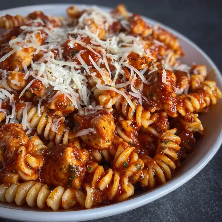 Healthy Garlic Parmesan Chicken Pasta Recipe