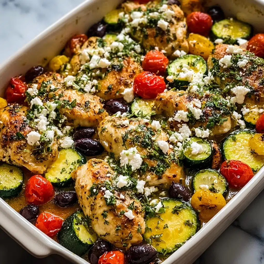 Mediterranean Chicken Zucchini Bake Recipe - Recipe Image