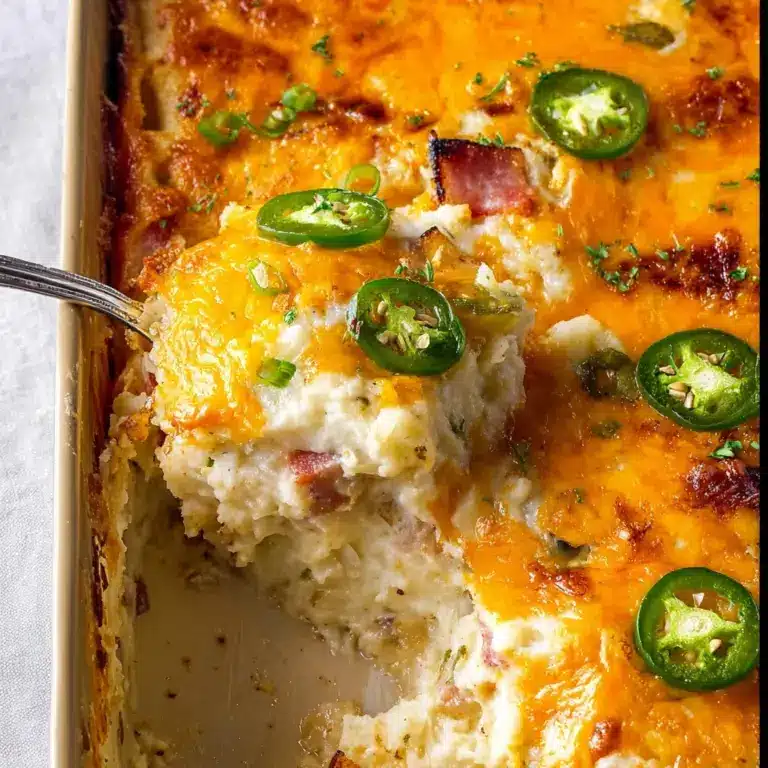 Jalapeno Popper Cauliflower Casserole Recipe