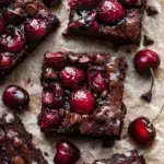Roasted Chocolate Cherry Brownies Recipe