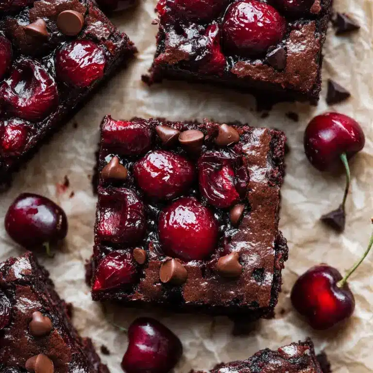 Roasted Chocolate Cherry Brownies Recipe