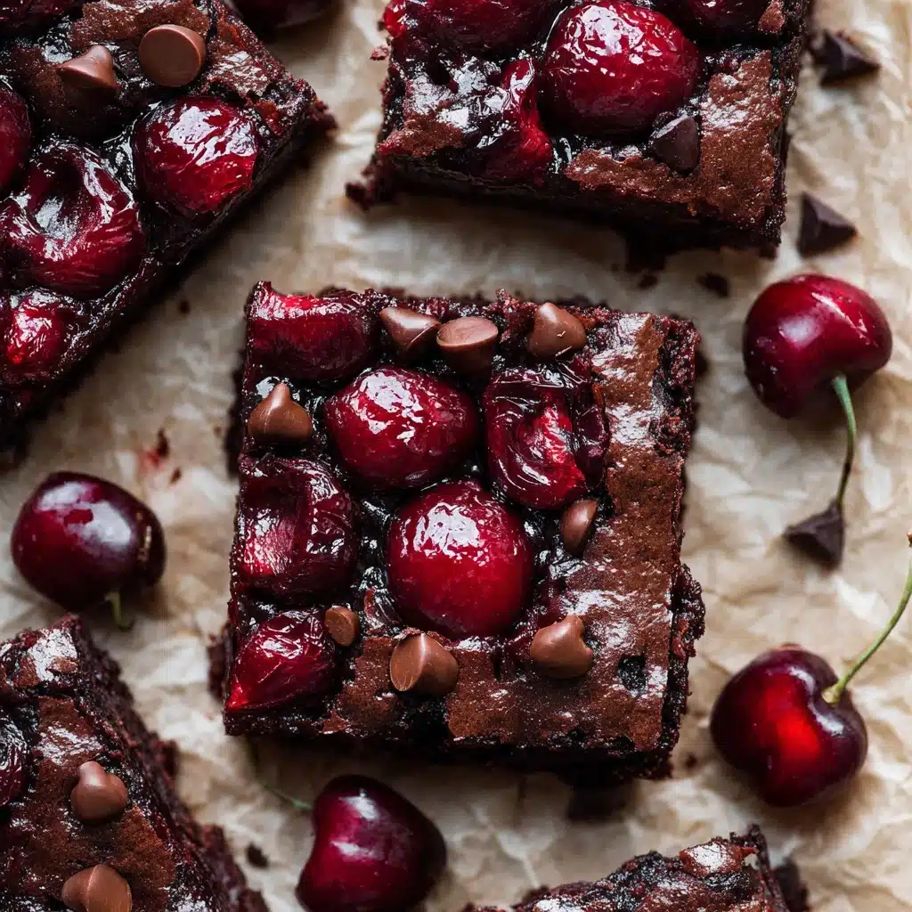 Roasted Chocolate Cherry Brownies Recipe