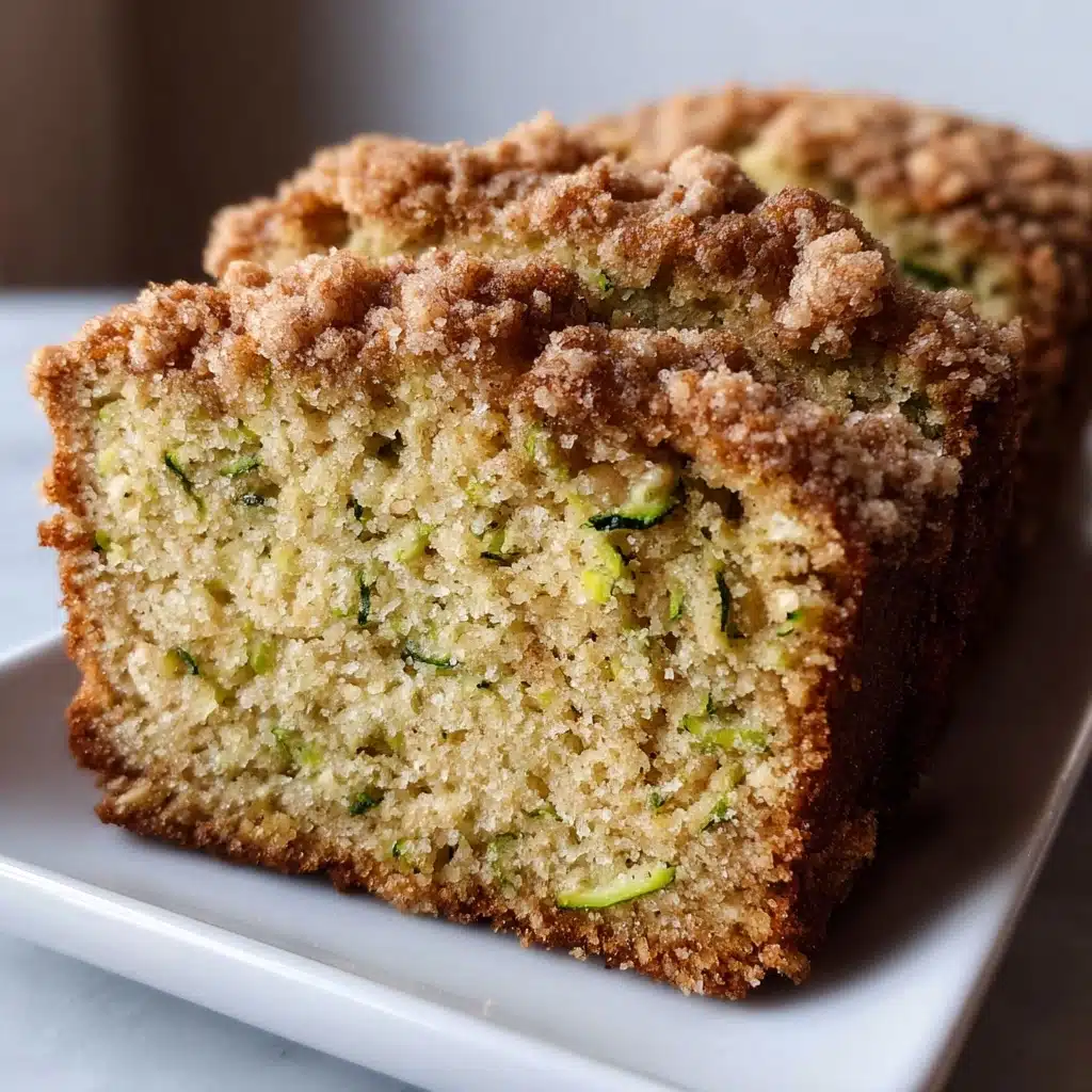 Cinnamon Streusel Topped Zucchini Bread Bakery Style Recipe - Recipe Image