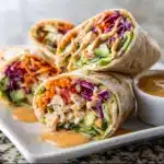 Thai Peanut Chicken Wraps Recipe