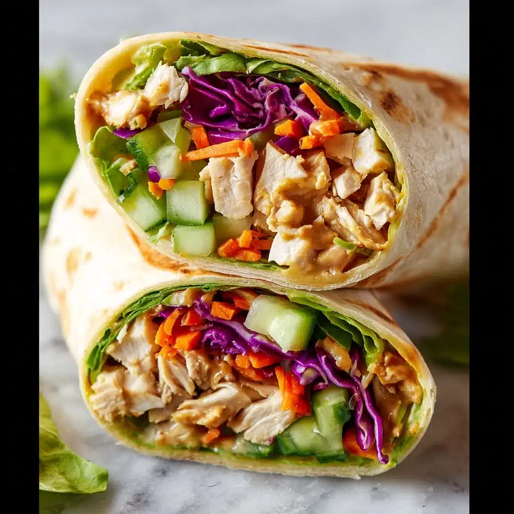 Thai Peanut Chicken Wraps Recipe - Recipe Image