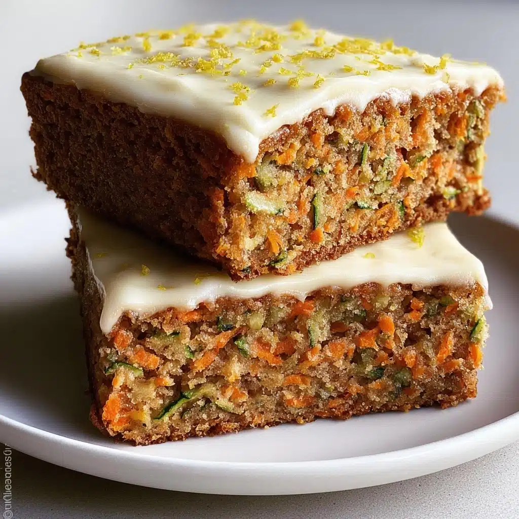 Moist Carrot Zucchini Cake with Cream Cheese Frosting Recipe