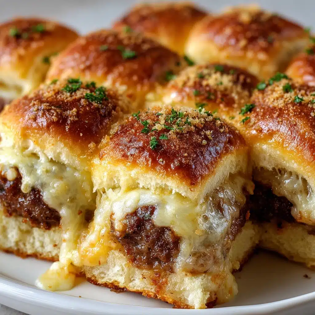 Garlic Parmesan Cheeseburger Bombs Recipe - Recipe Image