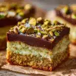 Brown Butter Dubai Pistachio Chocolate Chip Cookie Bars Recipe