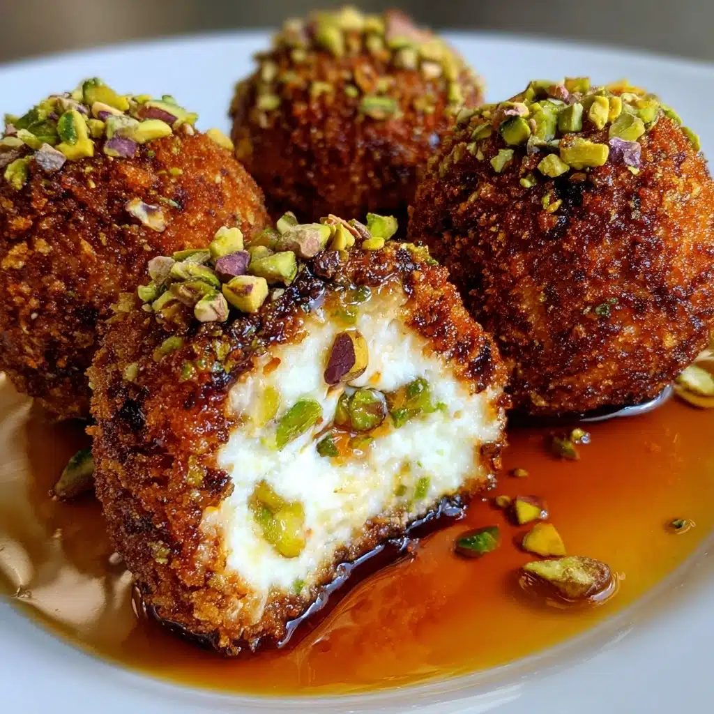 Ricotta Pistachio Honey Bites Recipe - Recipe Image