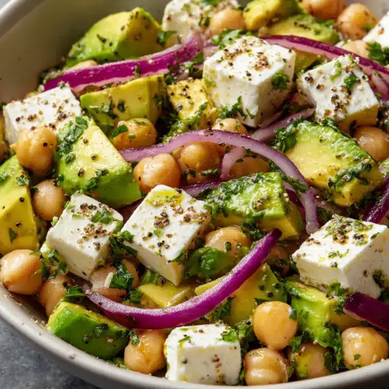 Chickpea Feta Avocado Salad Recipe