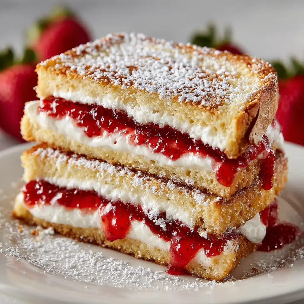 Fried Strawberry Cheesecake Sandwiches Recipe - Recipe Image