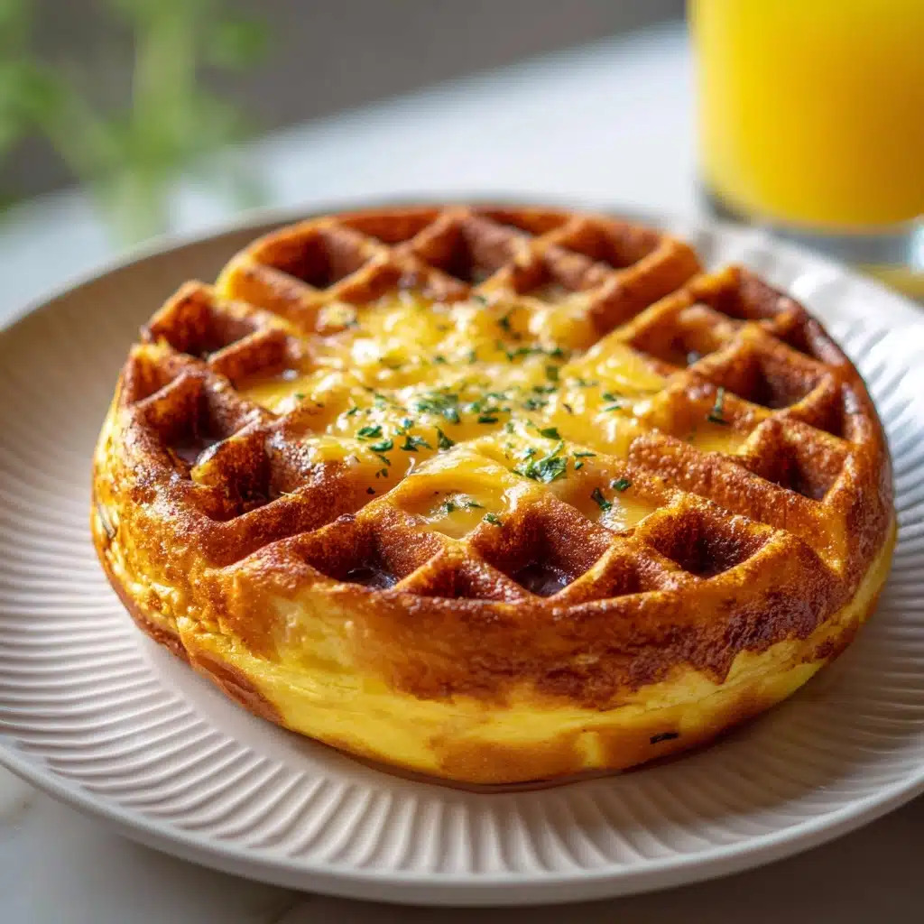 Easy Low Carb Chaffle with Egg and Cheese Recipe