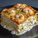 Garlic Butter Shrimp Scampi Lasagna Recipe