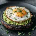 Avocado and Egg Stuffed Portobello Mushrooms Recipe