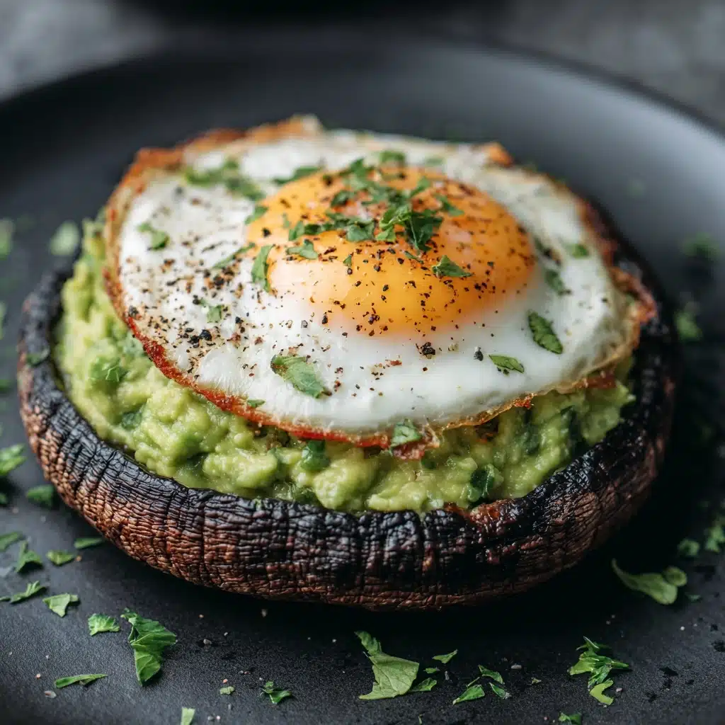 Avocado and Egg Stuffed Portobello Mushrooms Recipe - Recipe Image