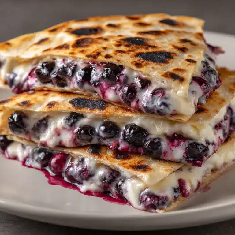 Blueberry Breakfast Quesadilla Recipe