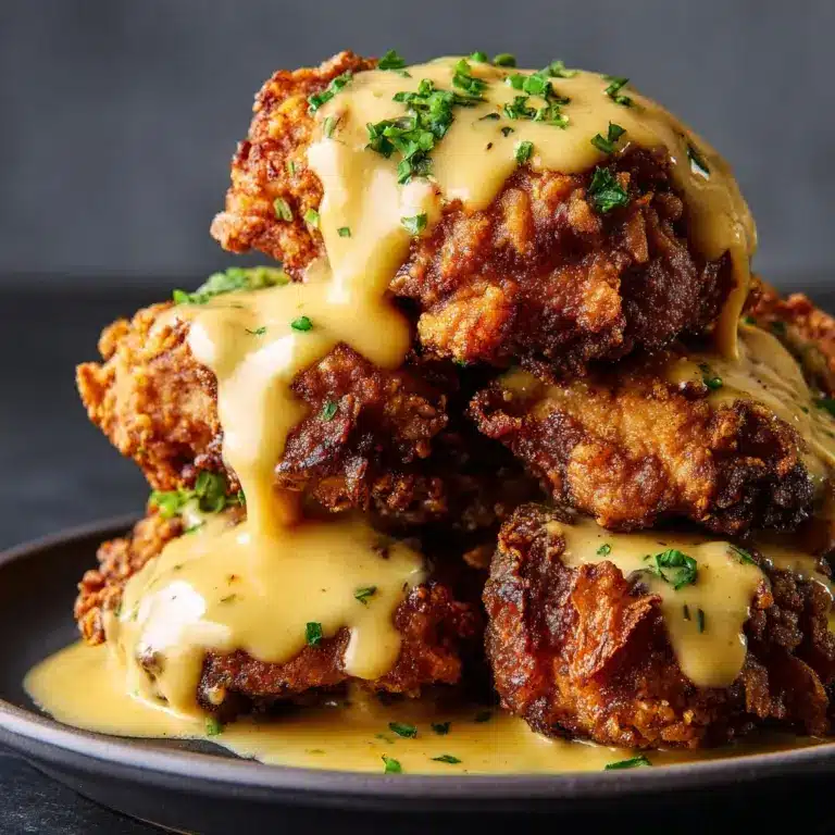 Pretzel Chicken with Mustard-Cheddar Sauce