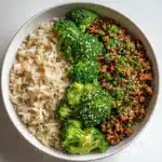 Sweet & Spicy Ground Turkey & Broccoli Bowls Recipe