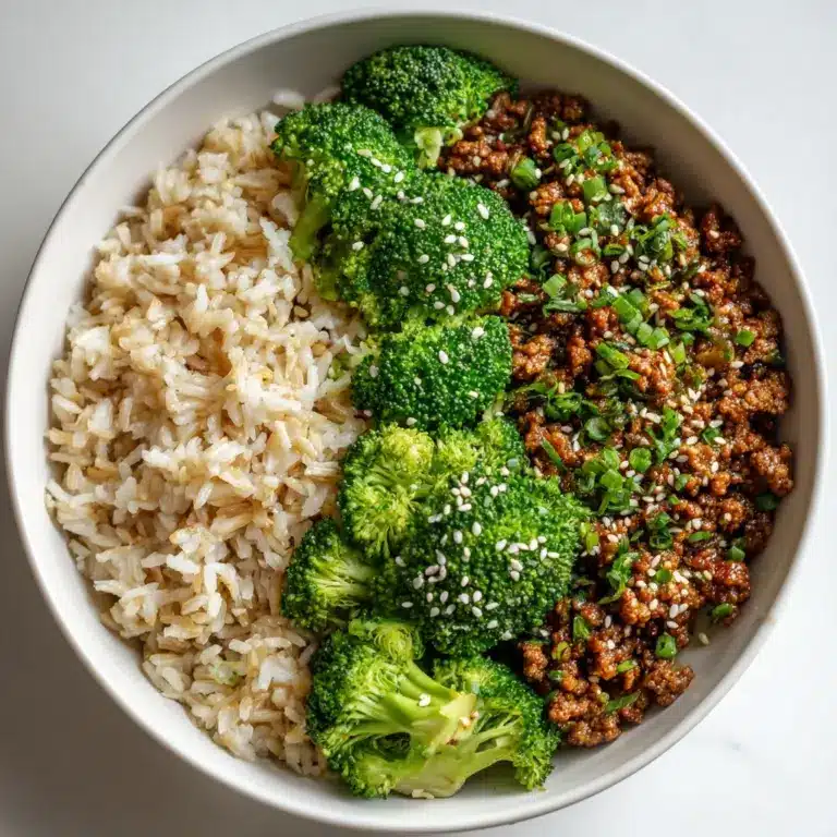 Sweet & Spicy Ground Turkey & Broccoli Bowls Recipe