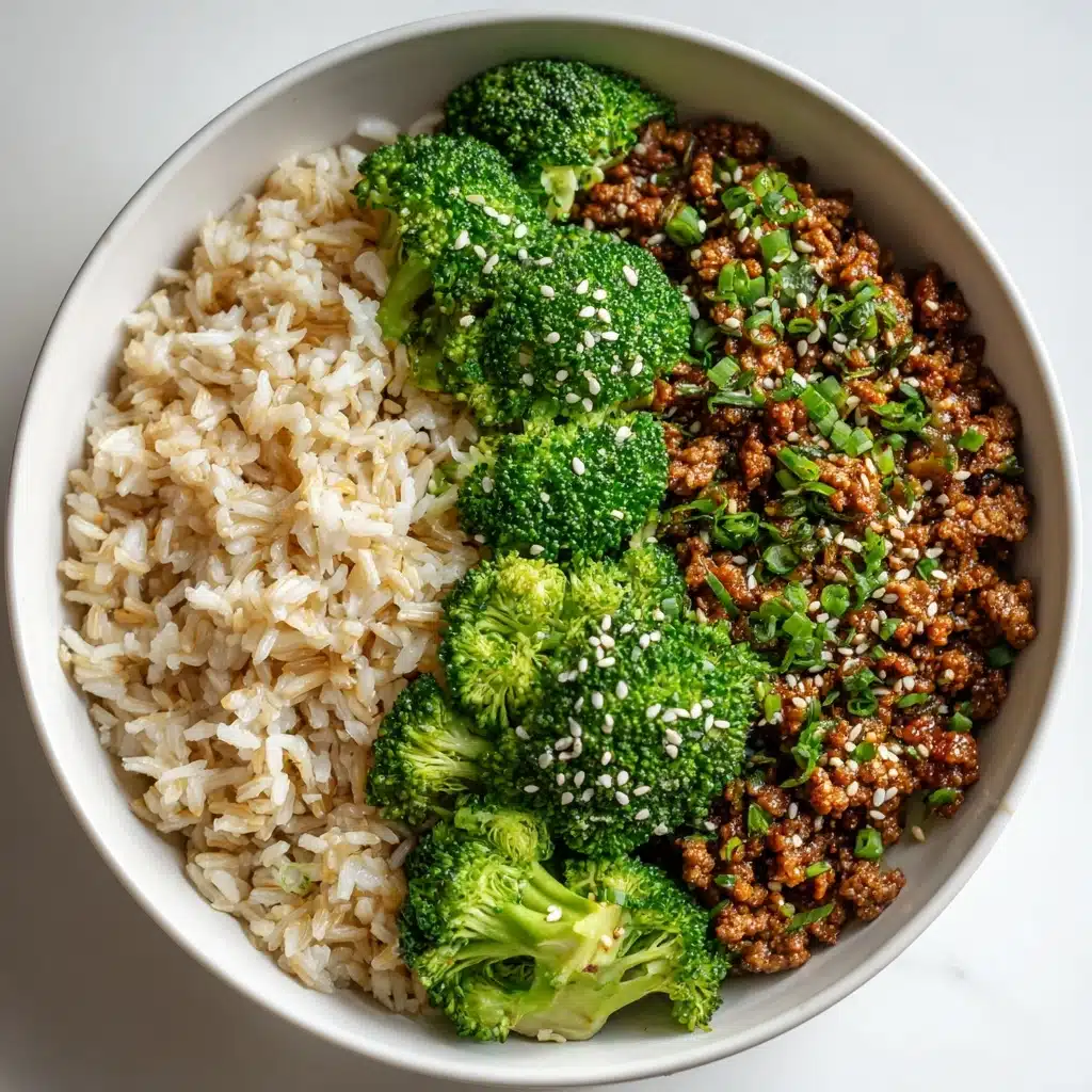 Sweet & Spicy Ground Turkey & Broccoli Bowls Recipe - Recipe Image