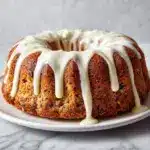 Pineapple Zucchini Bundt Cake with Pineapple Glaze Recipe